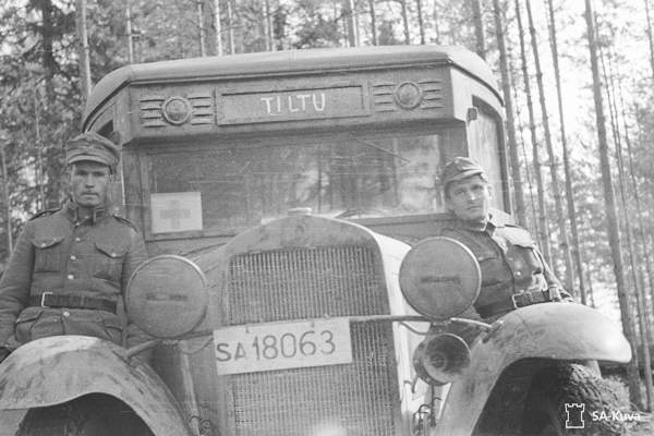 Tiltuksi ristitty ambulanssi, Rukajärvi, syyskuu 1941